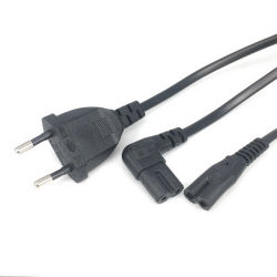 Cable de alimentación de CA UE a IEC 320C C7 Schuko CEE7/16 a C7 Firgure 8 cable de alimentación para Samsung Philips Sony LED TV 3m/5m