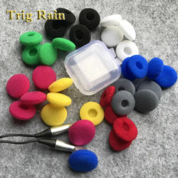 Almohadillas para auriculares de 20 piezas, esponja de espuma de 18mm, auriculares Bluetooth, almohadillas de repuesto para auriculares, cubiertas para MP3, MP4, teléfono móvil