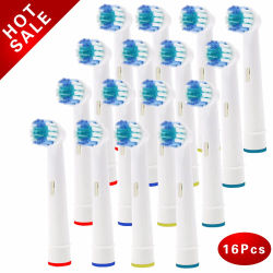 Cabezales de repuesto para cepillo de dientes eléctrico Oral-B Advance Power, Pro Health, Triumph, 3D Excel, Vitality Precision Clean, 16 unidades