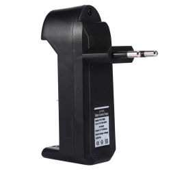 Cargador Universal con enchufe europeo para 3,7 V 18650 26650 16340 14500 batería recargable de iones de litio cargador automático de ranura única