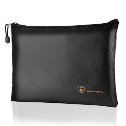 Carpeta de archivos portátil ignífuga e impermeable para documentos, bolsa para efectivo, bolsa para dinero ignífuga, bolsa segura Lipo para el hogar y la Oficina S/M/L