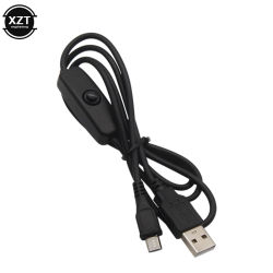 Cable USB Universal a adaptador de corriente Micro USB 5V 2.5A para Raspberry Pi 3 2 con Cable cargador de interruptor de encendido/apagado para Android