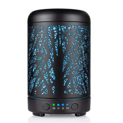 Humidificador de aire ultrasónico de 100ml, difusor de aceite esencial de ciervo forestal, Humidificador de aromaterapia con LED de 7 colores