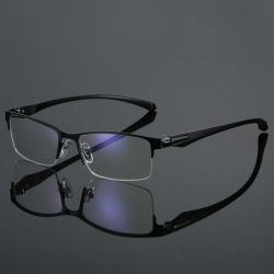 Nuevas gafas unisex de negocios para miopía para hombres, gafas con montura metálica, gafas antiluz azul para miopía, gafas-1,0-2,5-3.0