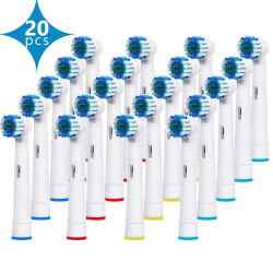 Cabezales de repuesto para cepillo de dientes Oral-B, cabezales de repuesto para 20 piezas, Advance Power, Pro Health, eléctrico