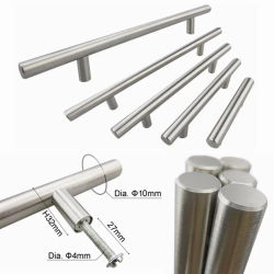 Tiradores de acero inoxidable para armarios y cajones, tiradores de cocina, tiradores de gabinetes de baño, tiradores de muebles de Metal
