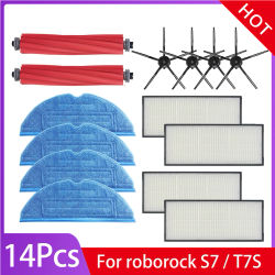 Accesorios cepillo lateral principal, fregonas, paños, depósito de agua, cubo de basura, filtros