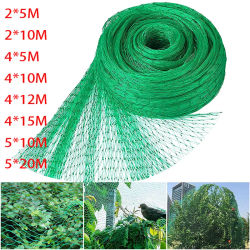 Red de protección antiaves verde, malla para plantas de jardín, protege plantas y árboles frutales de pájaros, ciervos, aves de corral, la mejor esgrima