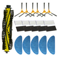 Kit de repuesto de cepillo lateral, filtro, mopa y rodillo para Robot aspirador Mamibot Exvac660, Exvac650