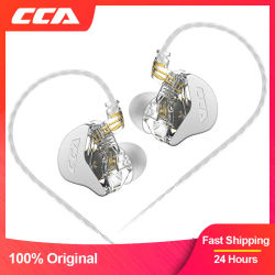 CCA CRA-auriculares HiFi con cable para colgar en la oreja, Monitor, cancelación de ruido, Auriculares deportivos para jugadores, KZ ZEX Pro NRA CA4