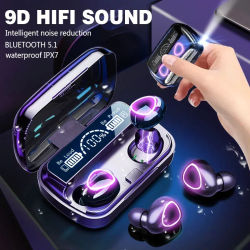 Nuevos auriculares inalámbricos M10 TWS, caja de carga, auriculares estéreo impermeables compatibles con Bluetooth con micrófono