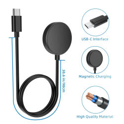 Para Samsung Galaxy Watch 7/6/6 Classic/5/5 Pro/4/4 cargadores clásicos cargador de USB-C accesorios de reloj inteligente cargador de repuesto