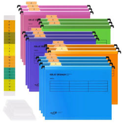 Carpeta de trabajo rápida A4, archivos de suspensión A4 tipo suspendido de PVC con gancho, carpetas de archivos colgantes aleatorias de Color, organización del hogar