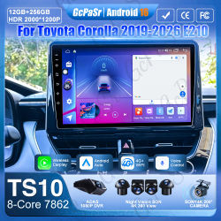 Carplay para Toyota Corolla 2019-2026 E210, Pantalla de Radio para Auto, Sistemas Inteligentes para Auto, Navegación GPS, Monitor para Auto, Pantalla con Wifi 5G