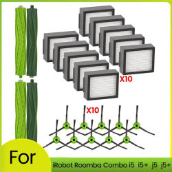 Piezas de repuesto para Robot aspirador Irobot Roomba Combo I5, I5+, J5, J5+, rodillos, cepillos laterales, filtros, 24 Uds.