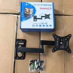 Soportes para Monitor de TV, Monitor LCD LED, soporte de montaje en pared, soporte ajustable para pantalla de TV, soporte para marco de TV para TV de 10-32 pulgadas