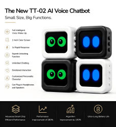 Robot de IA con Chatbot, Compañero de Voz GPT Gratuito, Reconocimiento de Emociones, Aprendizaje de Idiomas, Reconocimiento de Emociones Multilingüe, Preguntas y Respuestas, Portátil