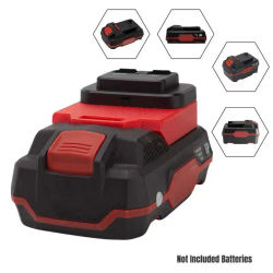 Adaptador de fuente de alimentación para batería de iones de litio Lidl Parkside X20V Team con adaptador de cargador rápido USB PD/QC3.0 (sin batería)
