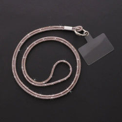 Cordón de teléfono con diamantes de imitación de cristal brillante, correa de cadena de funda de teléfono brillante, cuerda antipérdida, accesorios de teléfono