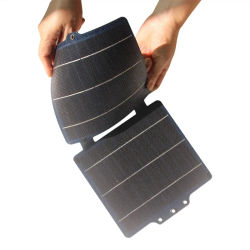Cargador Solar plegable de 10W y 5V, Panel Solar portátil ETFE USB-C/USB, carga rápida para banco de energía, teléfono, tableta, Camping, emergencia