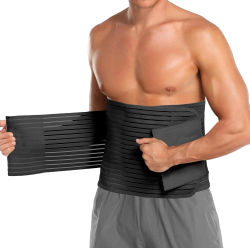 Carpeta abdominal para hombres y mujeres – Banda para el vientre poscirugía Envoltura de compresión ajustable Carpeta para el vientre Cinturón de soporte para hernia del abdomen