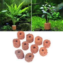 Anillo de fijación para plantas de acuario, filtro de tanque de agua fijo de 10 piezas, herramienta de fijación para plantas de medios acuáticos, anillos de cerámica Gravity