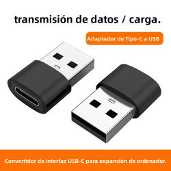 1 uds/2 uds USB C hembra a USB A adaptador macho, tipo C a USB A Cable de cargador convertidor para IWatch 7 AirPods, MacBook, iPhone