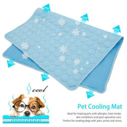 La mejor alfombra refrescante para mascotas, transpirable y lavable, manta autorefrigerante de seda helada para perros y gatos, ideal para jaulas, camas y dormir en verano.