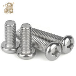 Philips-tornillos de cabeza sartén empotrada en cruz, tornillo de máquina de acero inoxidable 304, M3, M4, M5, M6, para madera, GB818-85, 20/50 unidades