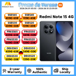 Versión Global Redmi Note 15, Teléfono Inteligente 4G, Pantalla AMOLED de 6.77 Pulgadas y 120 Hz, Batería de 6000 mAh y 33 W, Cámara Dual de 108 MP, Teléfono Móvil Xiaomi