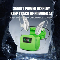 Audífonos Recargables Bluetooth BTE para Personas Mayores, Control por Aplicación Inteligente, Llamadas Compatibles, Amplificador de Sonido, Audífono para Ancianos