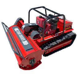 Cortacésped con motor diésel de 15HP, Robot triturador de paja con Control remoto para Gargen Wasteland, puerta a puerta, envío