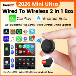 Mini Ultra 3 CarlinKit 5,0 adaptador inalámbrico CarPlay Android Auto para coche OEM Plug & Play WiFi Bluetooth conexión automática