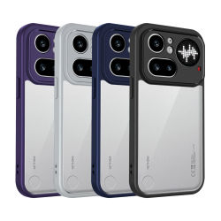 Funda para Nothing Phone 4A Pro A069P, con Amortiguación de Aire, Antigolpes, de Silicona, Transparente, Mate, con Parte Trasera Rígida