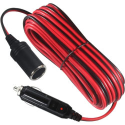 Enchufe para encendedor de cigarros de coche, adaptador de Cable de extensión de 12V, Cable de cargador con luz indicadora, 2M/5M