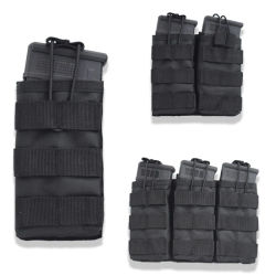 Portacargador Táctico Abierto para Cargadores Individuales/Doble/Triple, Bolsa de Nailon para Paintball y Airsoft, Accesorios de Caza