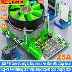 ‌ Probador de batería inteligente Tuya WiFi, medidor de capacidad 18650, Detector de resistencia interna de carga electrónica USB con Monitor de aplicación en tiempo Real