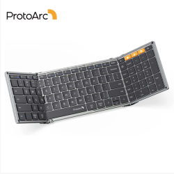 ProtoArc XK01 Teclado inalámbrico Bluetooth con teclado numérico Teclados plegables para iPhone Computadora iPad