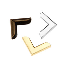 Protectores de esquina de Collar para álbumes de recortes de libros de 20 piezas, carpetas de menús, soporte decorativo para caja de madera, herrajes para muebles, 20x5mm