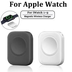 Cargador rápido inalámbrico magnético para Apple Watch series 9 8 7 6 5 SE tipo C L Cable convertir cargador para iWatch Series 6 5 3 2 1