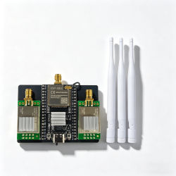 Nuevo Módulo de Desarrollo ESP32 DevKitC + NRF24L01 PA LNA de 2.4GHz, Compatible con Bluetooth y Equipado con Antenas de Alta Ganancia para IoT