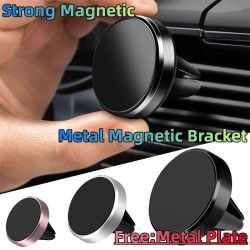 Soporte magnético para teléfono de coche con ventilación de aire, soporte magnético para teléfono inteligente, soporte GPS para iPhone 15 14 11 Xiaomi Mi Huawei Samsung