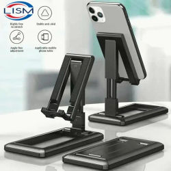 Soporte plegable para teléfono móvil y tableta, soporte de escritorio para iPad, iPhone, Samsung, soporte de escritorio ajustable, soporte para teléfono inteligente