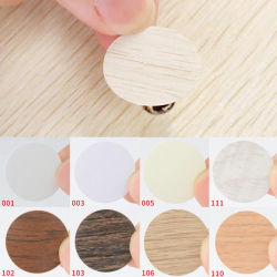 54 Uds./hoja autoadhesiva para muebles, pegatinas de cubierta de tapón de tornillo, pegatinas redondas de PVC para artesanía de madera, calcomanías decorativas para gabinete de escritorio
