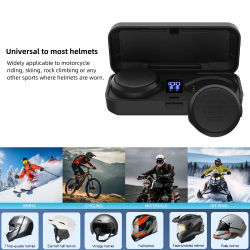 Altavoz inalámbrico para casco, batería de 50 horas de duración, casco de motocicleta, auriculares Bluetooth para deportes al aire libre, esquí y escalada