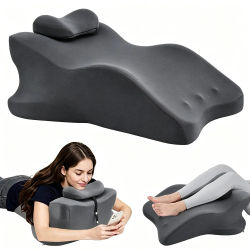 Almohada de espuma viscoelástica ergonómica para cama, cojín de soporte para dormir boca abajo, almohadas para dormir, almohada de apoyo para alivio del dolor, cojines para sofá