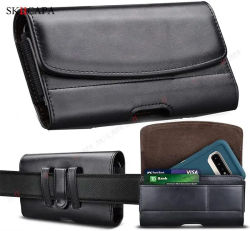 Bolsa de cuero para teléfono, riñonera, funda de teléfono para Samsung Galaxy S24 Plus Ultra A15 A05, funda con Clip para cinturón, billetera con ranura para tarjetas, bolsas para teléfono
