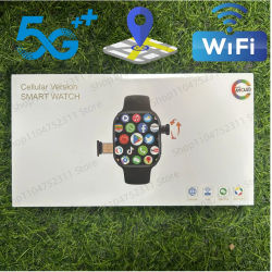 Reloj CD99 X 5G smartwatch Reloj inteligente AMOLED 5G LTE de 2,29 pulgadas con 180 ° Cámara giratoria GPS WiFi Ranura para tarjeta SIM Monitoreo de salud