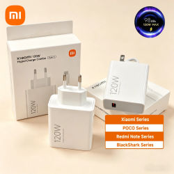 Cargador Original Xiaomi 120W EU US, Adaptador Turbo Rápido, Cable USB Tipo C, Mi 17 15 14ProMax 13 Para POCO F7 X8 X7 Redmi Note K90 K80