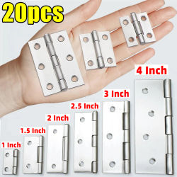 Bisagras de puerta universales de 1-4 pulgadas, conector de acero inoxidable para muebles, cajones, gabinete, bisagra, accesorios de Hardware para puertas del hogar